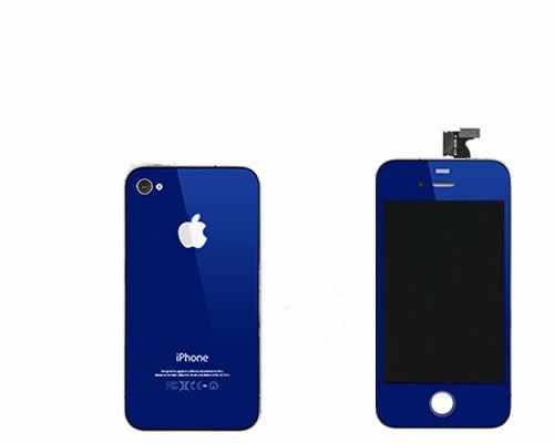 Repuesto Housing Completo Apple Iphone 4s Azul Oscuro